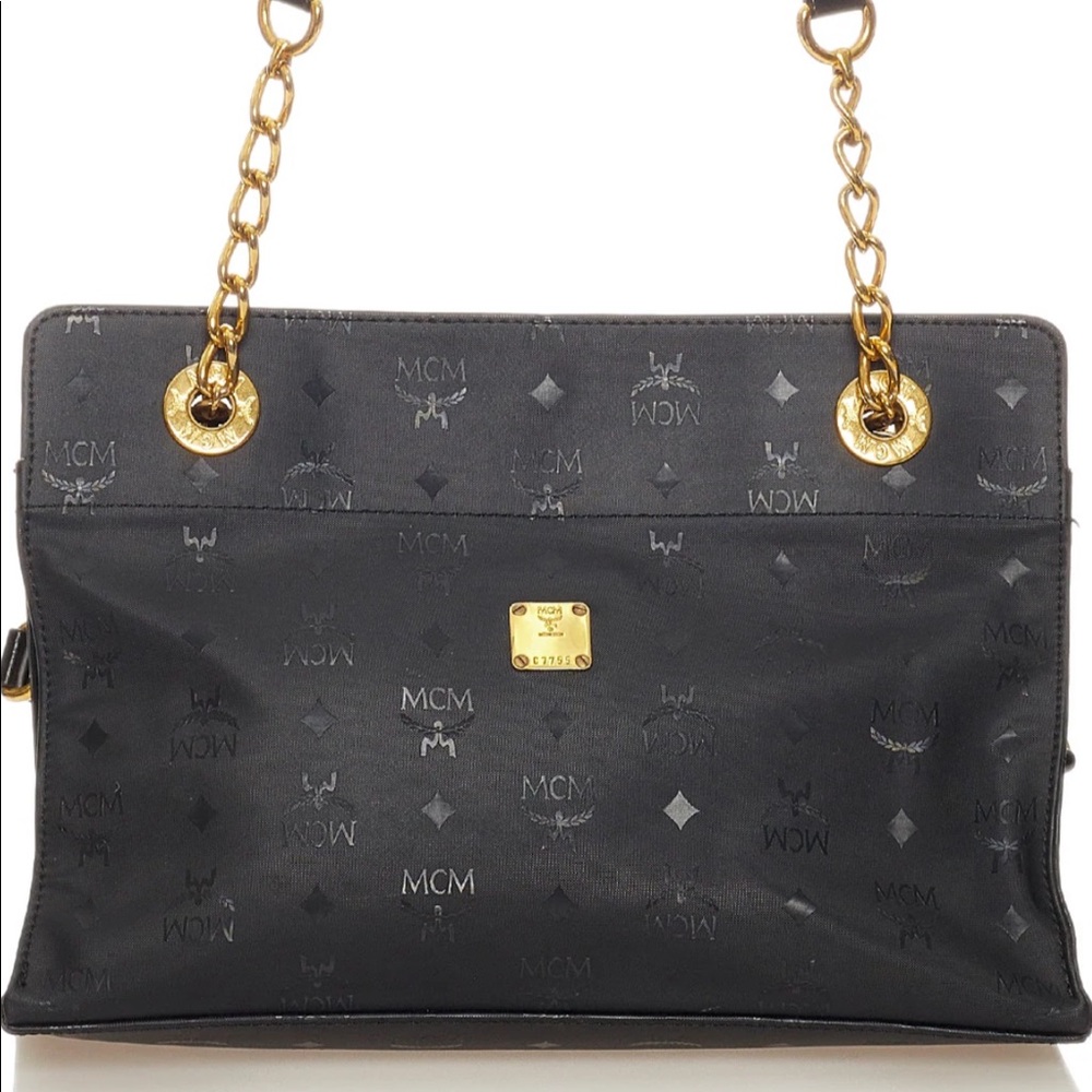 Black MCM tote bag